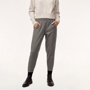 dark grey babaton trousers
